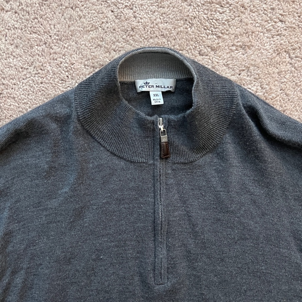 Peter Millar quarter zip sweater